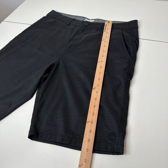 Hang 10 Black-Gray Daybreak Hybrid 21" Everyday Short Back Pocket Stretch 34 - Picture 13 of 14